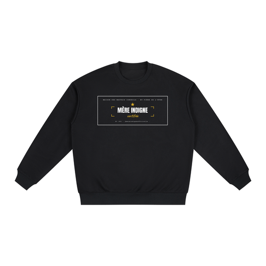 Coton Ouaté Oversize - Mère Indigne (Noir)
