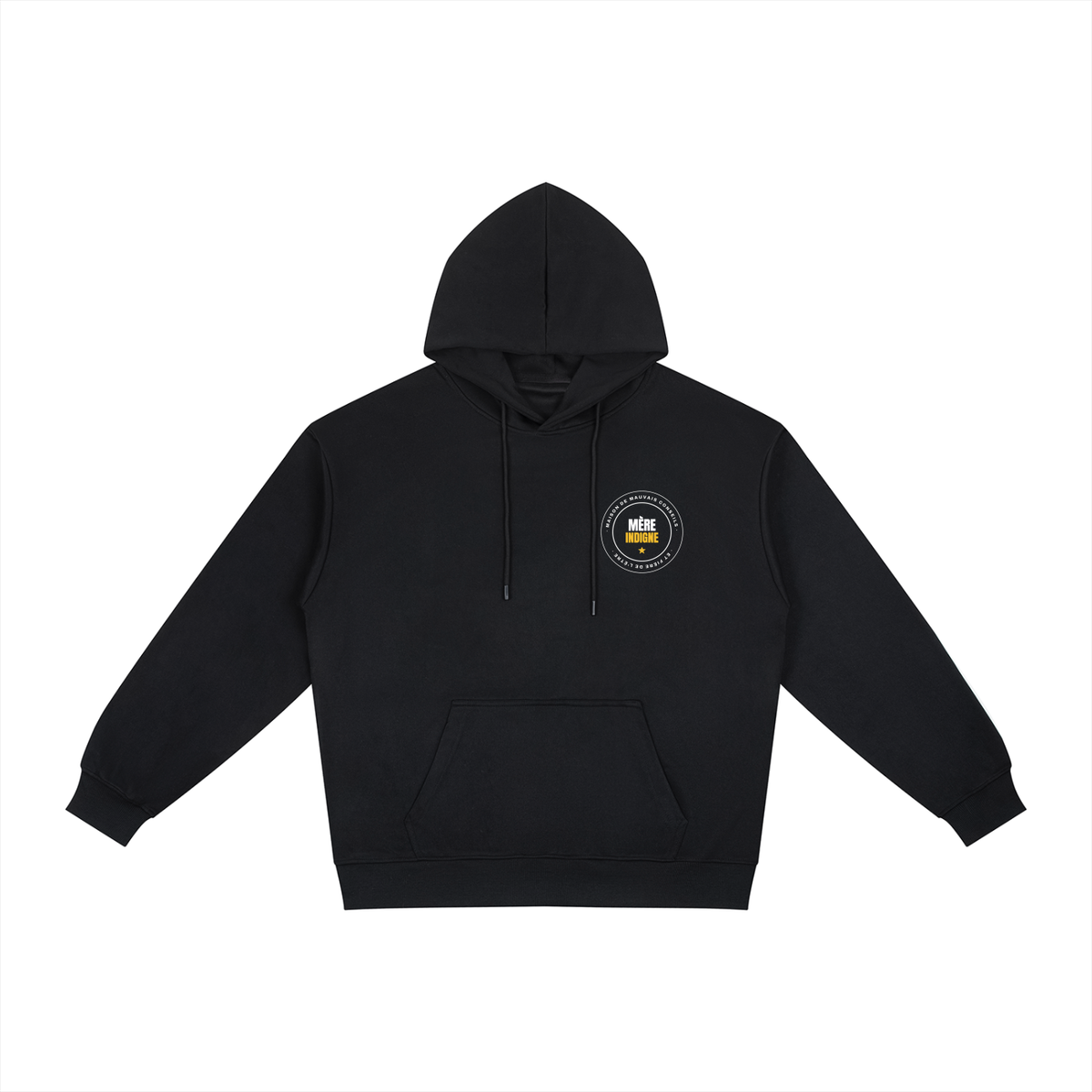 Hoodie Mère Indigne - Écusson