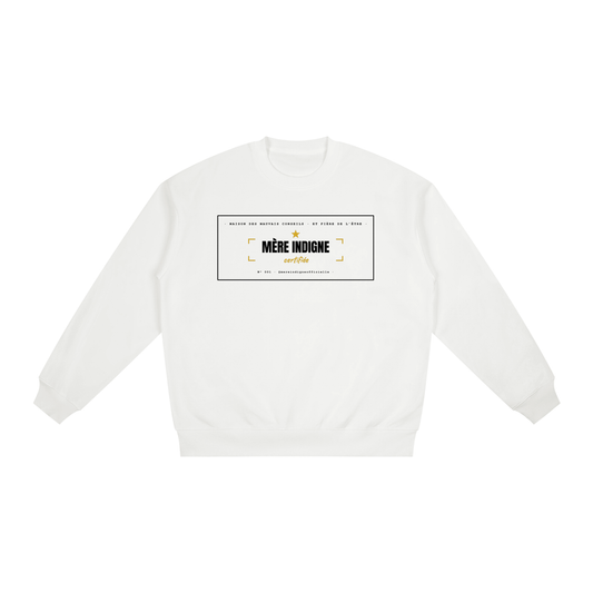 Coton Ouaté Oversize - Certificat Mère Indigne (Blanc)