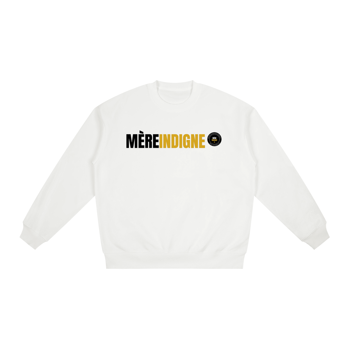 Coton Ouaté Oversize - « Maman a toujours raison » (Blanc)