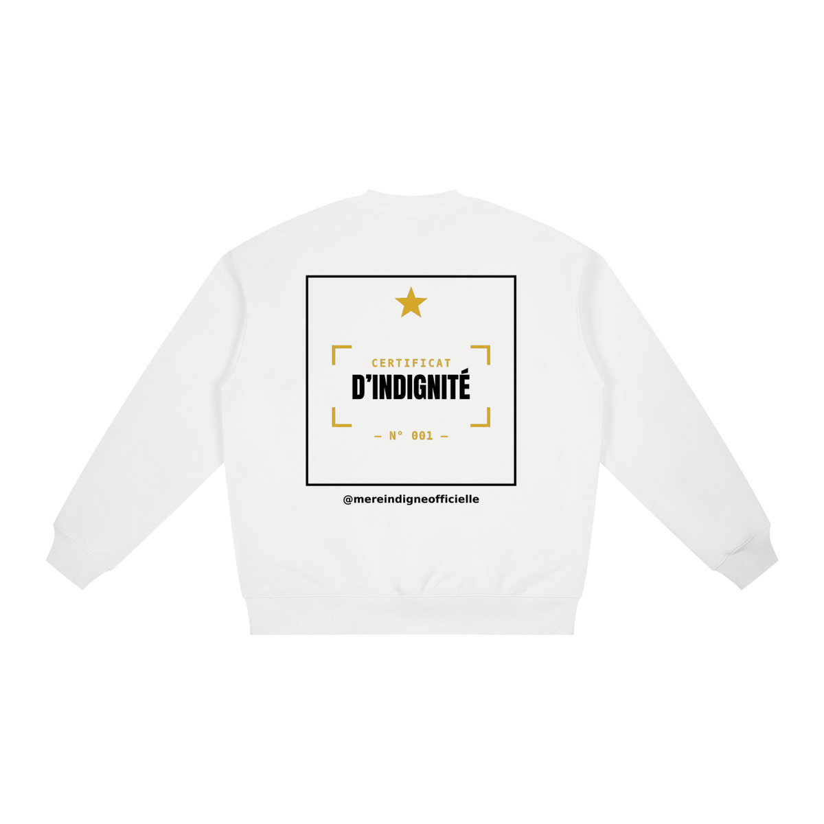 Coton Ouaté Oversize - Mère Indigne (Blanc) - Modèle 2